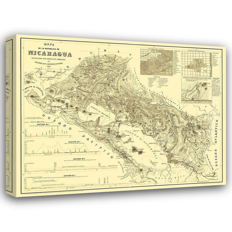 Art sur toile tendue par Trent Austin Design® Maxmilian, Central America Nicaragua, Maxmilian, 1858