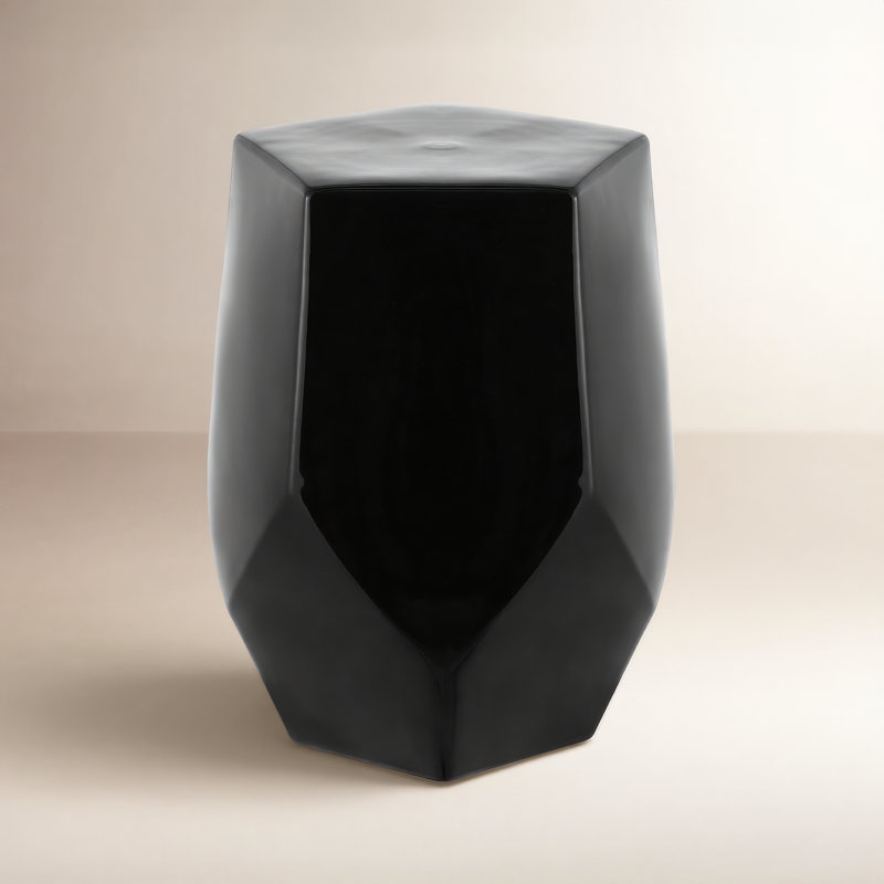 Tabouret de jardin Pryce, Noir