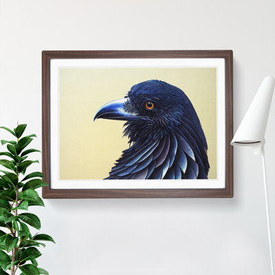 Classic Raven Bird - Framed Print
