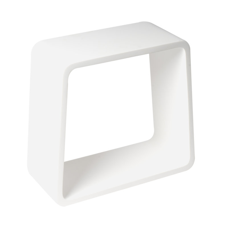 18.5'' W Solid Surface Resin Shower Bench, Satin White