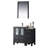 Mance 36" Single Bathroom Vanity - Ceramic Sink Top with Side Cabinet & Mirror - Storage Drawers, Soft-Close Doors – Modern Bathroom Cabinet for Small & Large Bathrooms-24551041