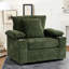 Lit surdimensionné en chenille avec porte-gobelets et rangement dissimulé - Revêtement de fauteuil moderne dissimulé