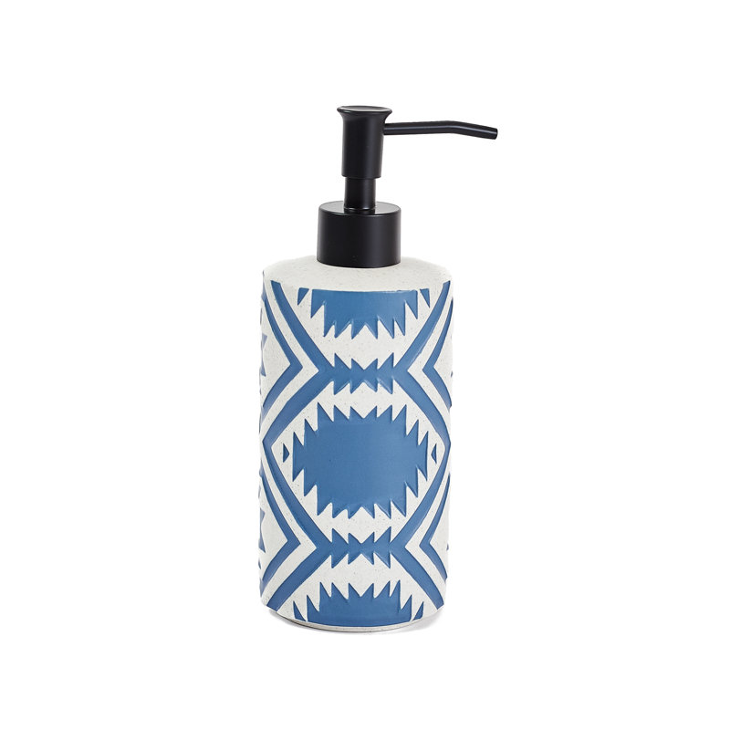 White Sands Lotion Pump Blue 3.7x5.43"