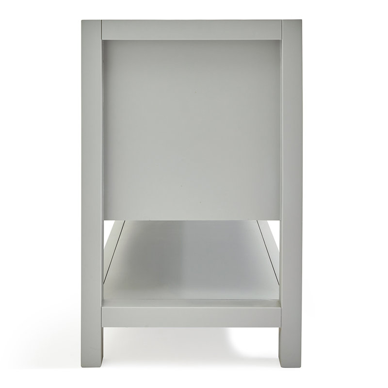 60'' W Double Bathroom Vanity Base, Gray
