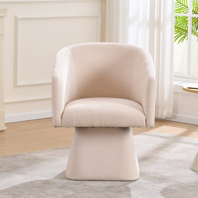 Modern Swivel Barrel Accent Chair with Plush Upholstery by Ebern Designs