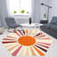Mignon tapis lavable à la machine Sunburst-555790918