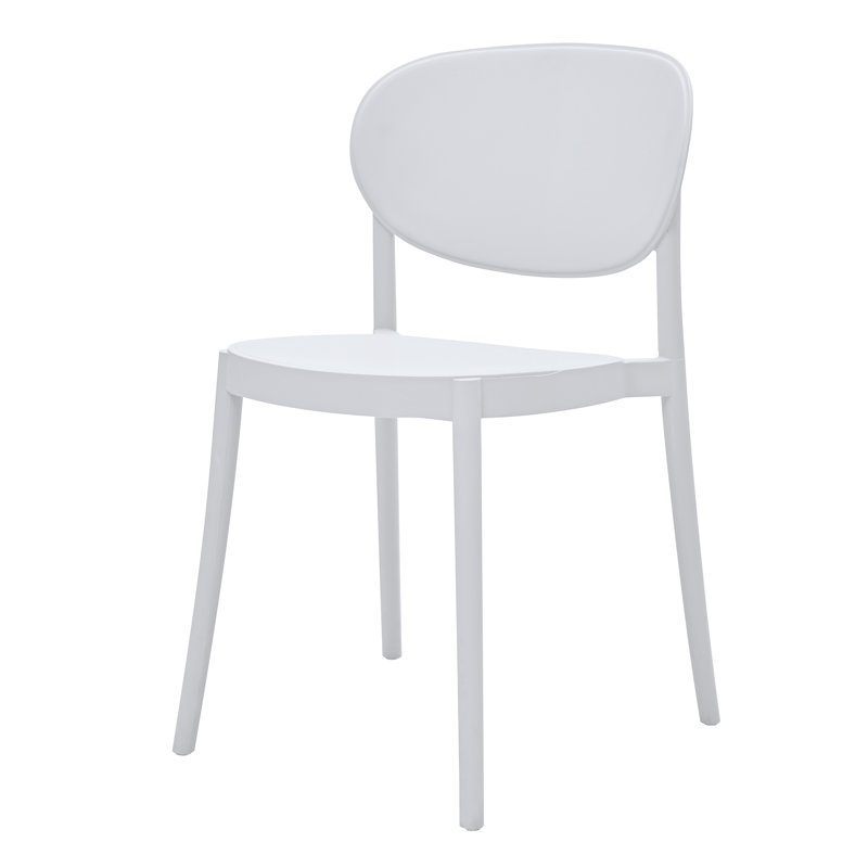 Arnoldas 19'' H Stacking Side Chair, White