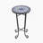 Patio Side Table,Blue+Black