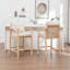 Ensemble de 2 tabourets de bar en bois massif Willbanks-5148986