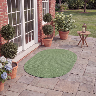 Garbrand Braided Hand Woven Performance Machine Washable Solid Colour Rug