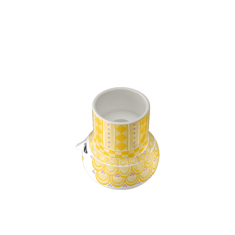 Porte-bougie Olga, jaune, H: 3,5 po, Jaune, H 3,5 po x l 3,1 po x P 3,5 po