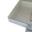 Console d'entrée à miroir en argent avec détails incrustés de cristal
