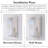Rectangular Recessed Or Wall Mount Aluminum Frameless Medicine Cabinet Mirror With Adjustable Glass Shelves-883563182