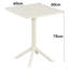 Rimini Outdoor Bistro Table, Square Spacious Tabletop-129428129