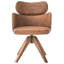MARCY 49cm H Upholstered Armchair in Brown
