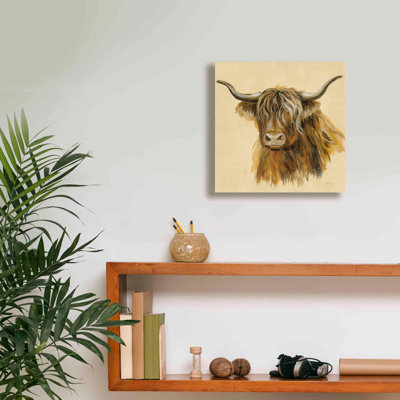 «Highland Animal Cow» par Silvia Vassileva, art mural sur toile