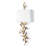 Southern Living Trillium Shaded Sconce; Dimensions 12W X 32.5H X 4..75D; Uses Two Maximum 40 Watt E12 Base Bulb (Not Included)