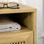 39cm W Engineered Wood Bedside Table