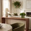 Arrangement Echeveria dans un vase en verre
