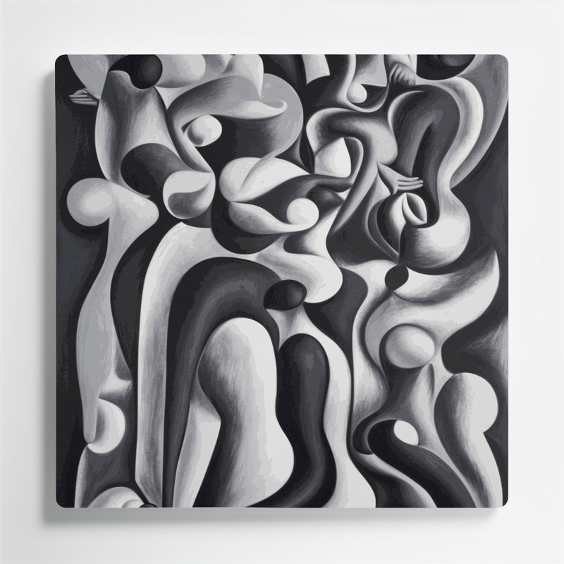 Abstrait art figuratif mauve en métal 2, H 12 po x l 12 po