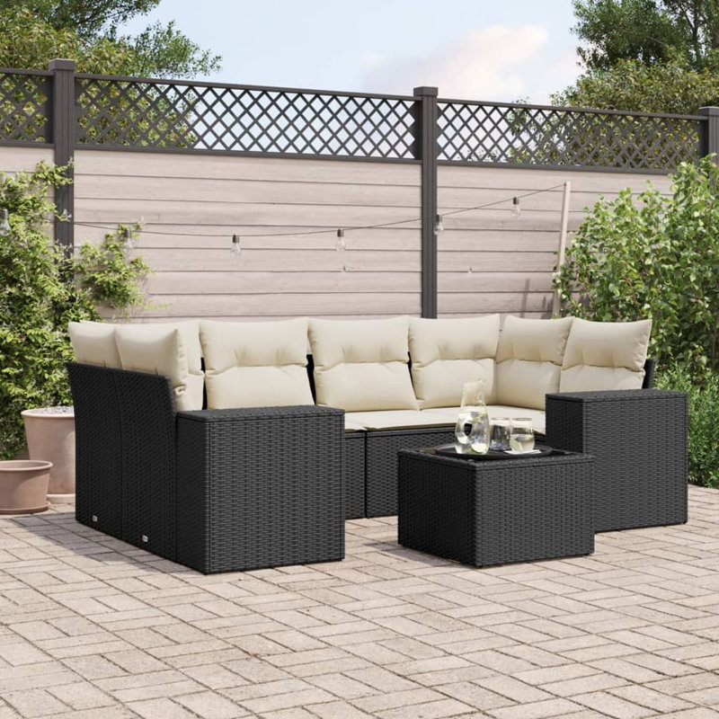 Vidaxl Garden Sofa Set PE Rattan Large Modular Garden Sofa Set