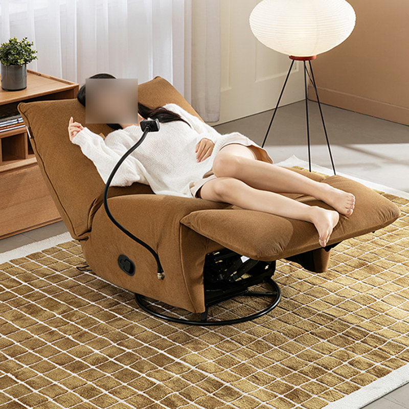 Fauteuil inclinable multifonctionnel pour salon simple, Brun