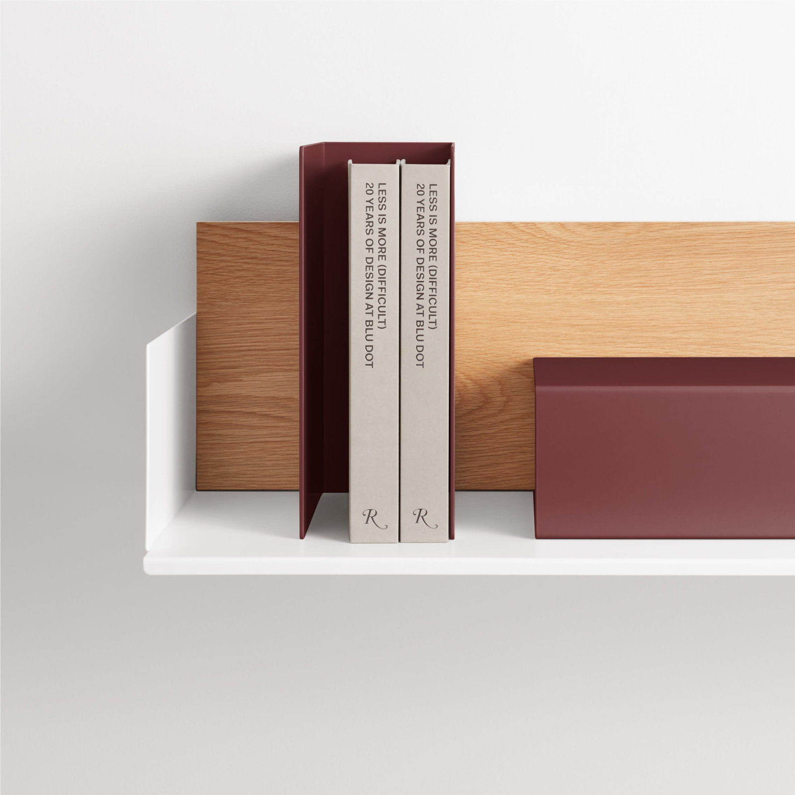 Tabs Office Bookends, Oxblood