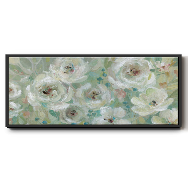 Pastel Symphony- Framed Canvas, 8" H x 20" W