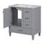 Bathroom Vanity , Modern Bathroom Cabinet With Sink Combo Set, Bathroom Storage Cabinet With A Soft Closing Door And 3 Drawers, Solid Wood Frame-1419262136