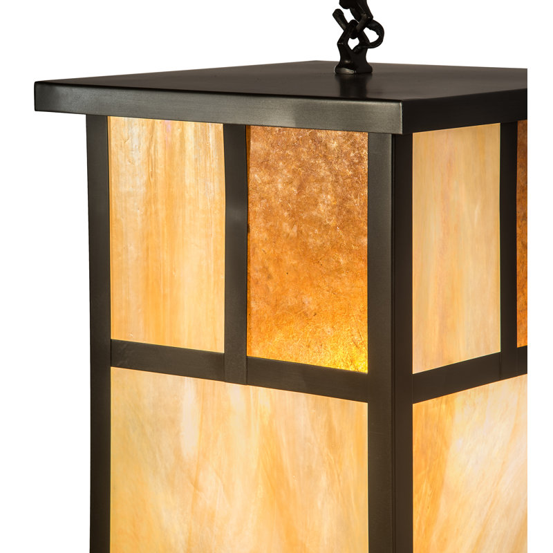 Luminaire suspendu rectangulaire 1 lumière