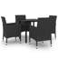 Ensemble de salle à manger rectangulaire pour 6 personnes avec coussins Nikai-632679659-653227236