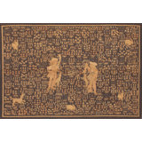 Hand-Knotted High-Quality Blue and Beige Area Rug