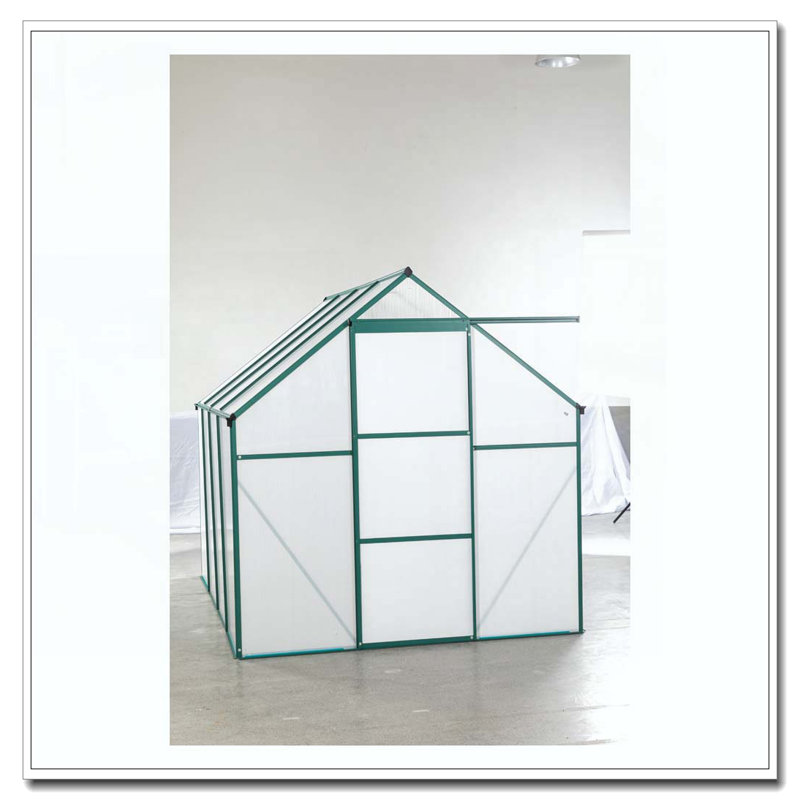 Serre d'extérieur Green-6 x 8 pi, Vert, H 6,4 pi x l 8,2 pi x P 6,2 pi