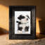 Cadre photo orné 3 tablettes 11 "x 14" noir pour tablette de bureau