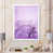 Toile avec cadre blanc