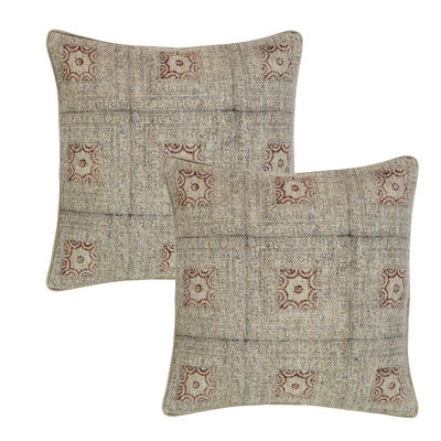 Ensemble de housses de coussin 100% coton Vintage