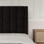 Lit plateforme tapissier en velours avec tête de lit Modern-987774340-982473077