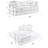 Folding Sofa Bed, 78.5" Convertible Couch Bed with 2 Pillows, Fold Out Couch, Foam Spring Floor Mattress, Futon Couch for Living Room, Office, Apartment-2133976961