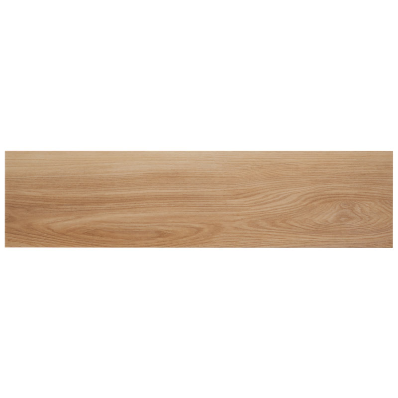 Carreau de sol en vinyle mat luxueux 6 po x 24 po Montrel (16 pieds carrés / caisse), Bois jaune moyen