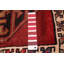One-of-a-Kind 3'11" X 9'6" New Age Runner Wool Area Rug in Red