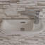 Lavabo de salle de bain mural rectangulaire en céramique 19" et trop-plein