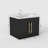 Wall-Mounted Double Door Vanity with Ceramic Basin-1176895719