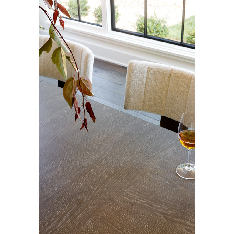 Weathered Oak Extendable Rectangular Dining Table