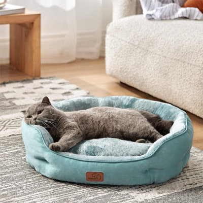 Fleece Bolster Pet Bed