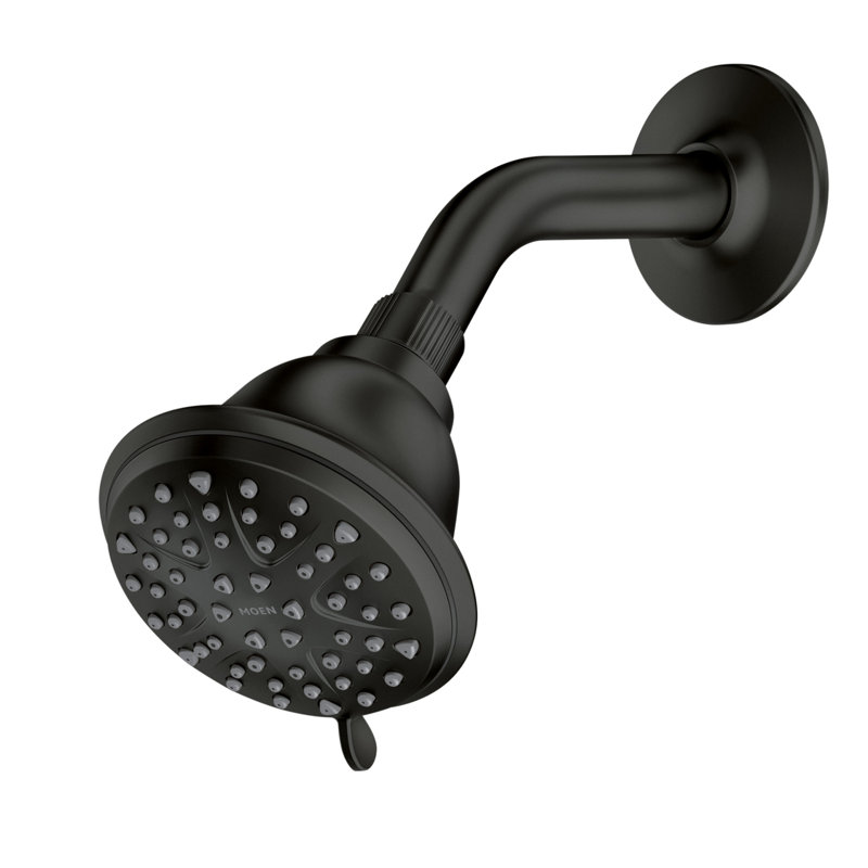 Attune 5-Function Adjustable Shower Head, Matte Black