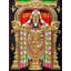 Tirupati Balaji (Venkateshvara) Tanjore, peinture avec lumière | Or 22 carats