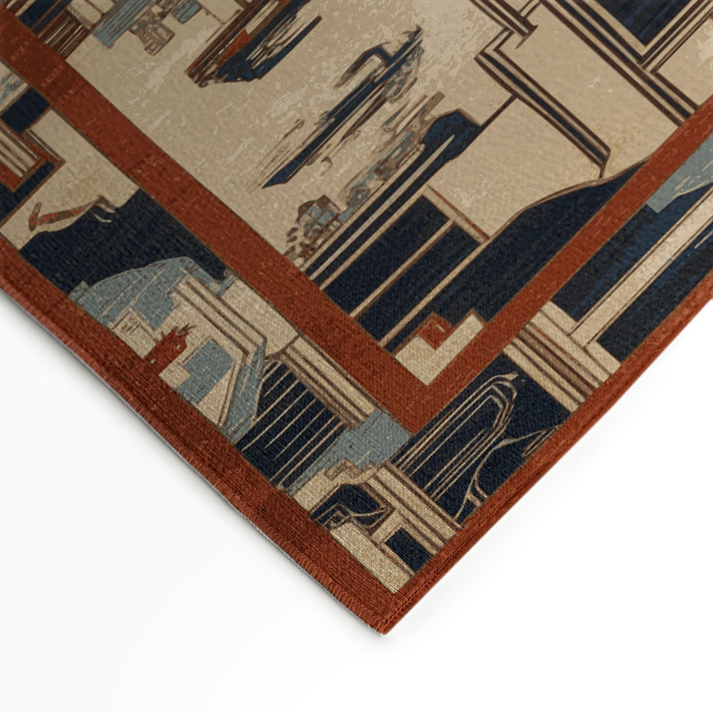 Tapis intérieur et extérieur ArtDeco, Rectangulaire 3 pi x 5 pi