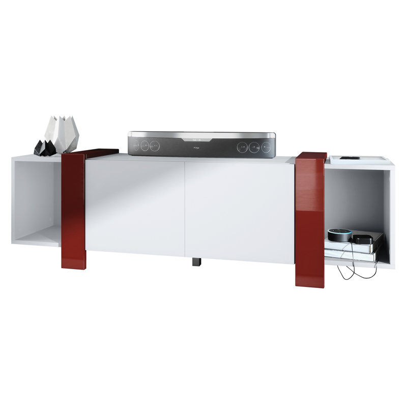 Abdas Unfinished for TVs up to 60", Bordeaux High Gloss