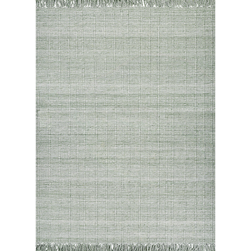 Tapis intérieur / extérieur en lin Ascot, Celedon, 8 pi x 10 pi