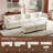 George 146.5" Modern 6 Seat Chenille U Shaped Modular Sectional Sofa With Two Ottomans-319178570
